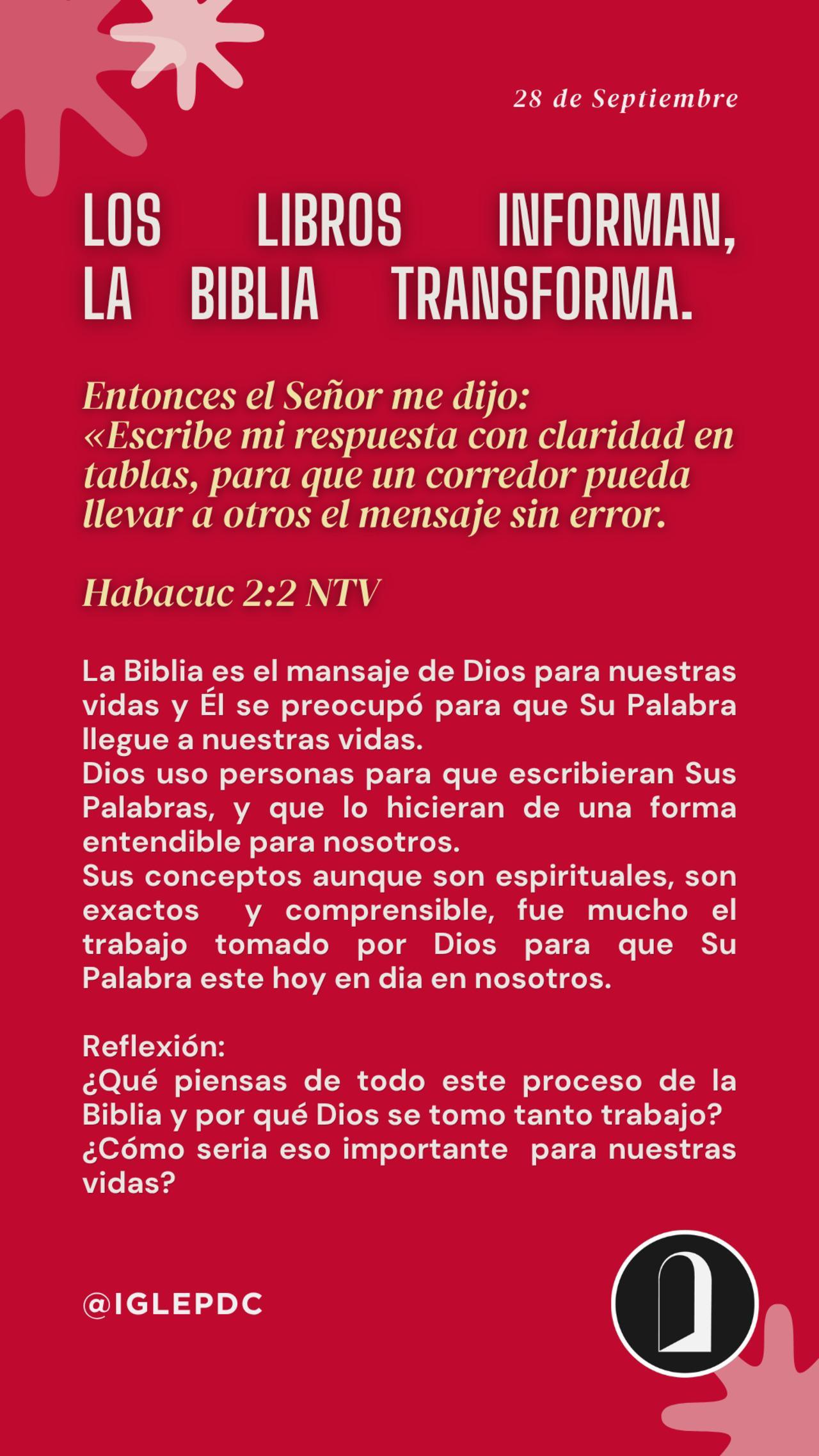 Devocional - 28 de Septiembre
