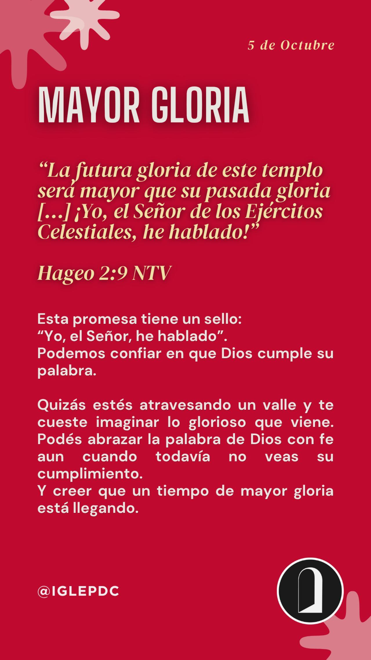 Devocional - 5 de Octubre