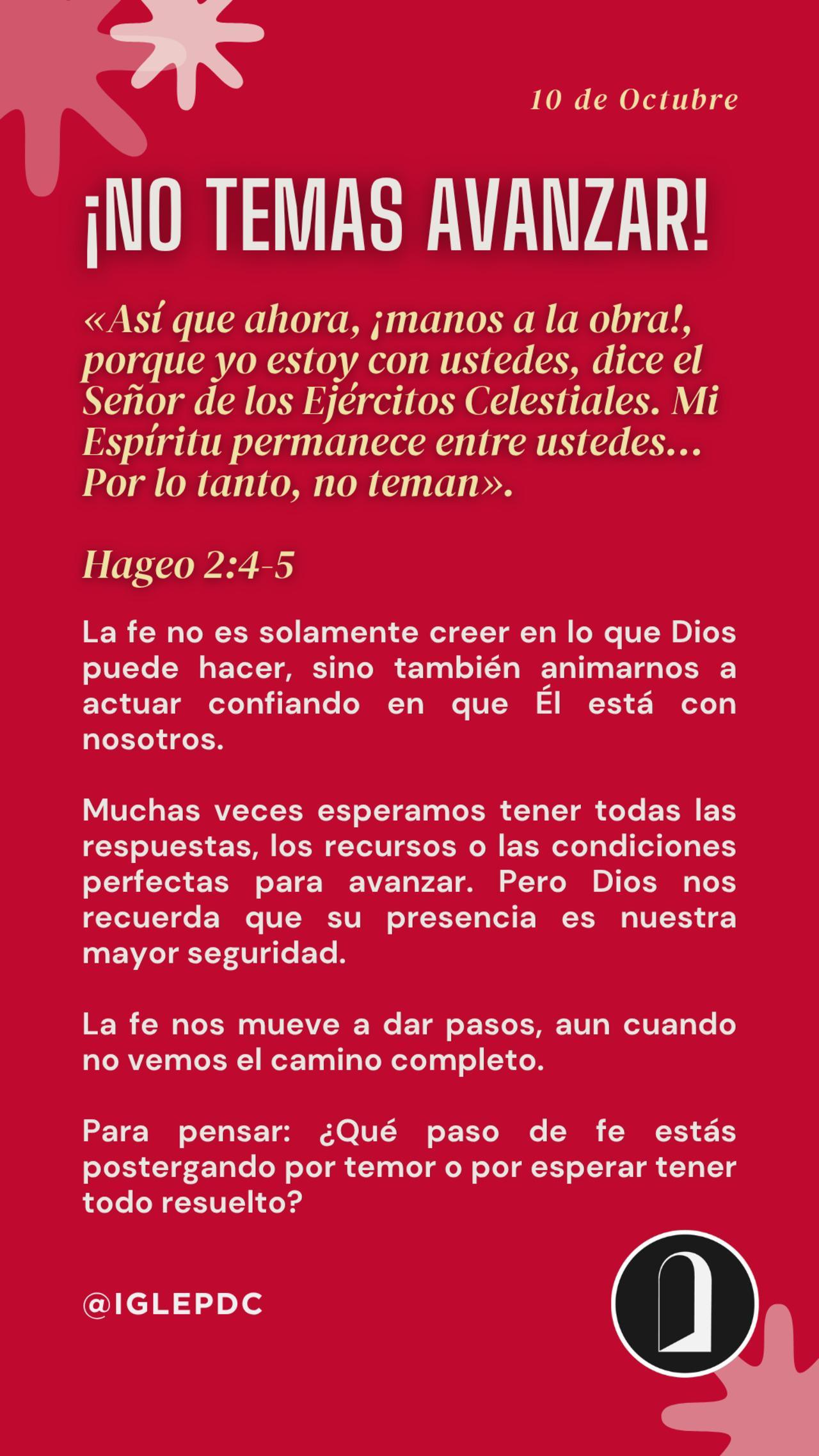 Devocional - 10 de Octubre