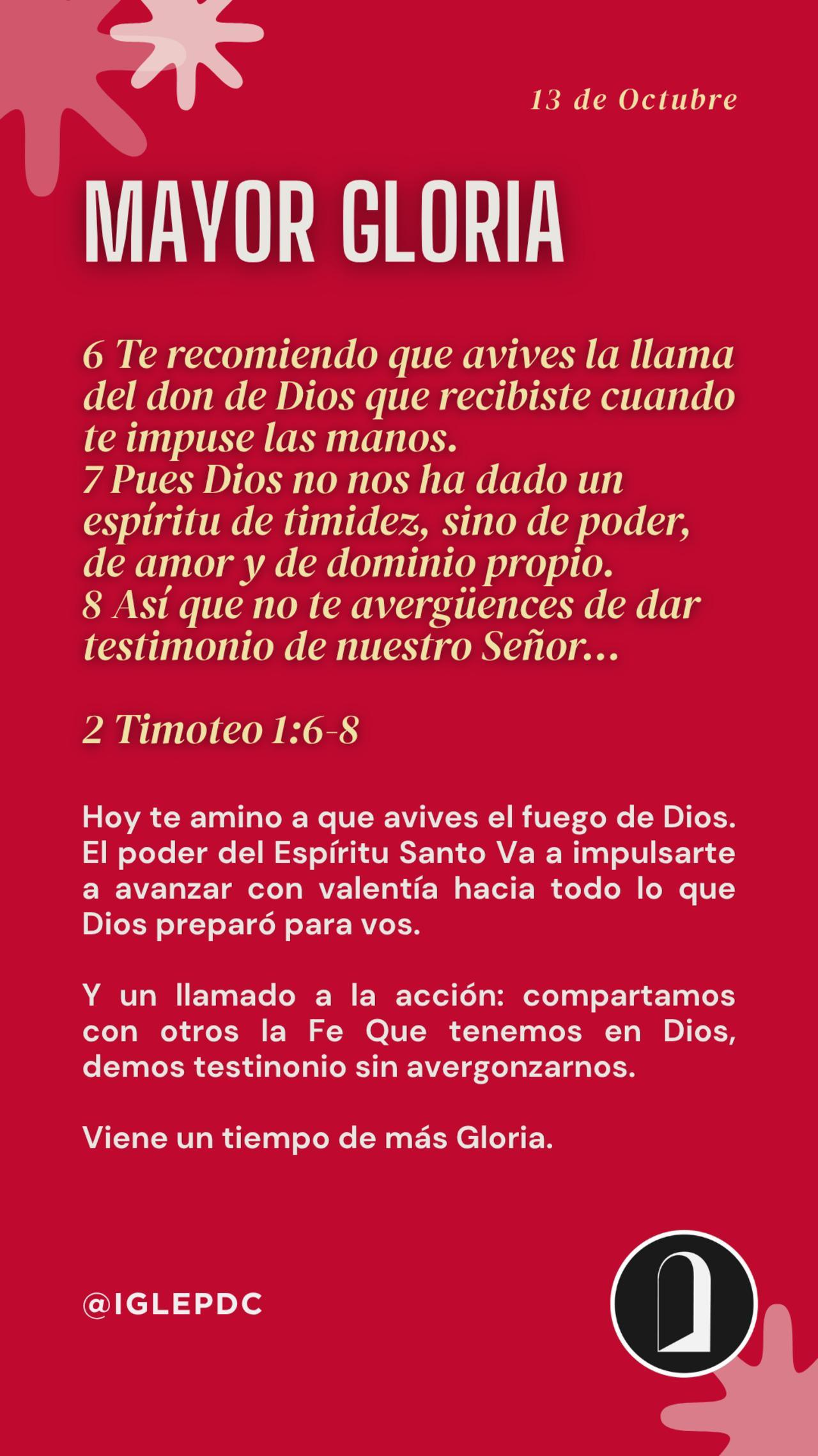 Devocional - 13 de Octubre