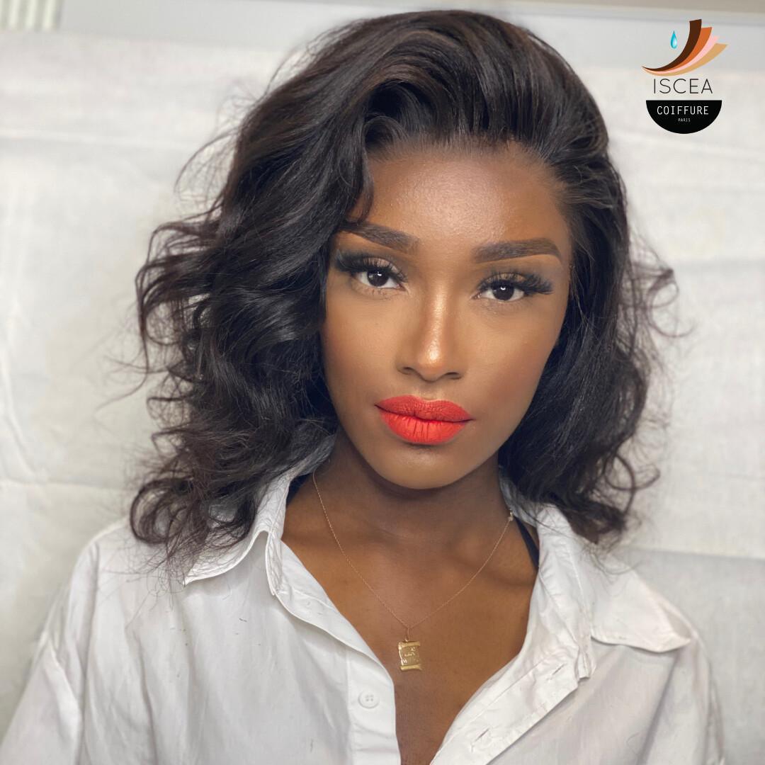 Pose de perruque Lace frontal (pose & coiffage)