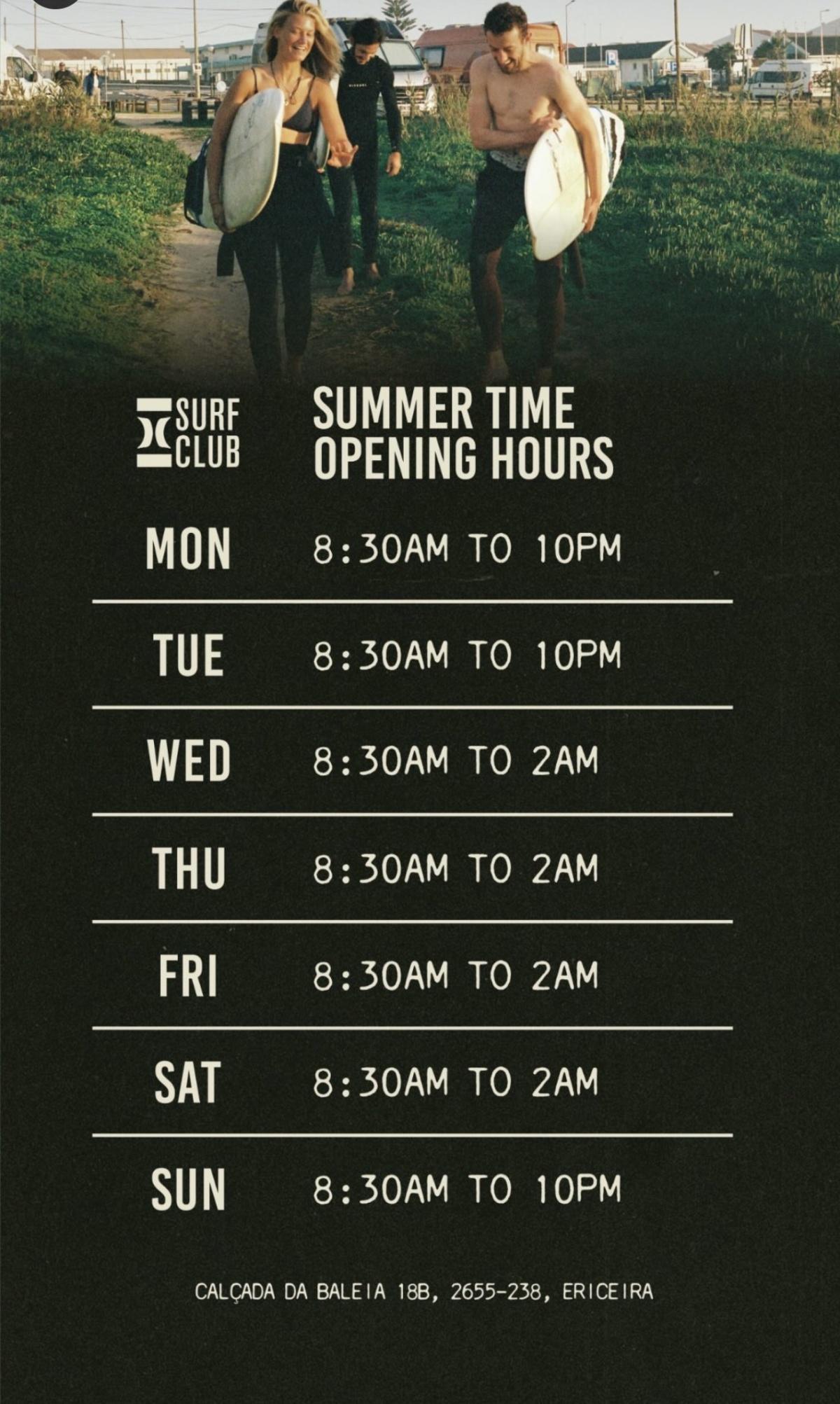 Saturday at Hurley Surf Club Ericeira 