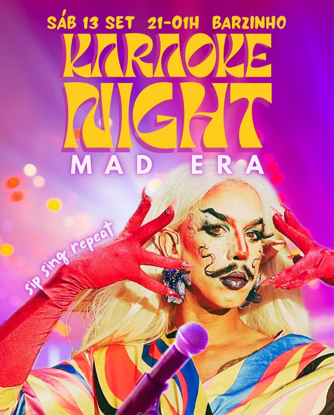 Karaoke Night MAD ERA - Saturday at Barzinho Ribamar Karaoke Night MAD ERA - Saturday at Barzinho Ribamar