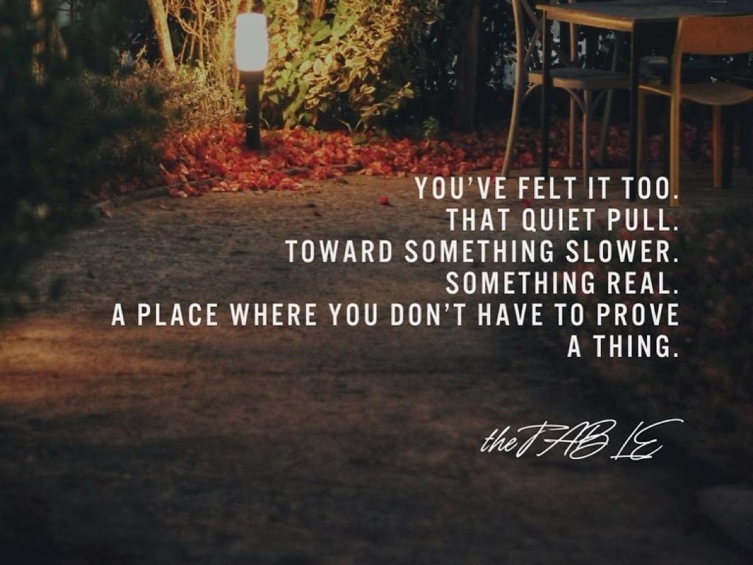 The Table - A gathering of souls, stories, and silence