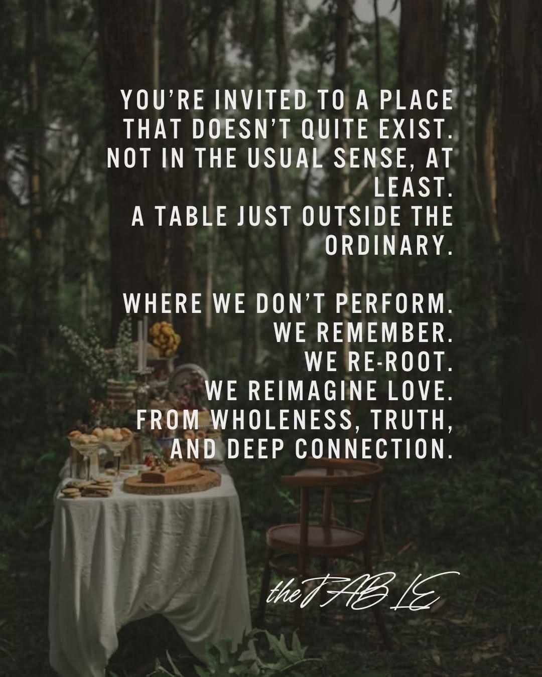 The Table - A gathering of souls, stories, and silence The Table - A gathering of souls, stories, and silence