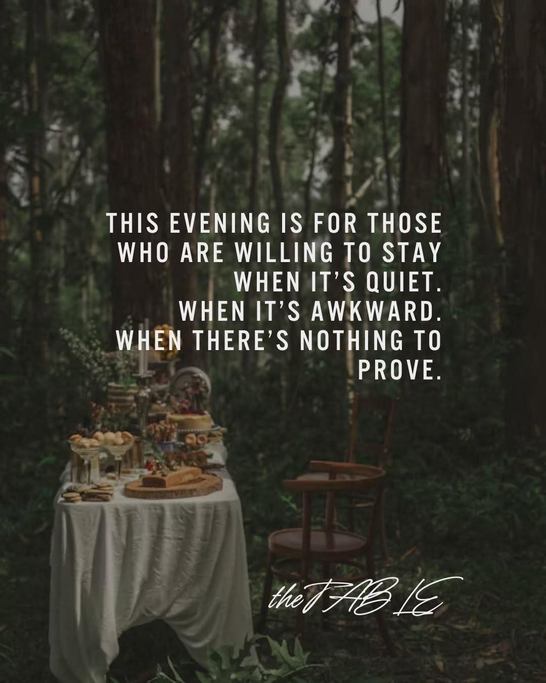 The Table - A gathering of souls, stories, and silence The Table - A gathering of souls, stories, and silence