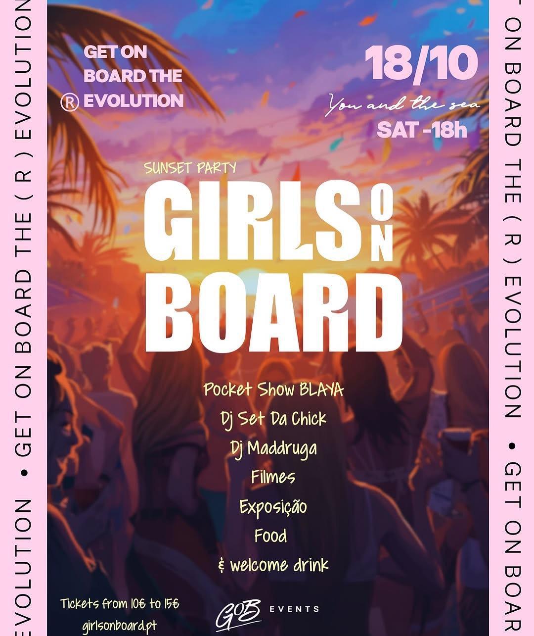 Girls on Board Sunset Party