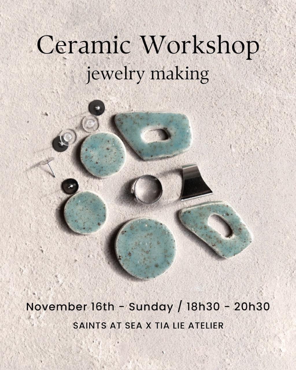 Jewelry Ceramic Workshop with @tialie_casacriativa