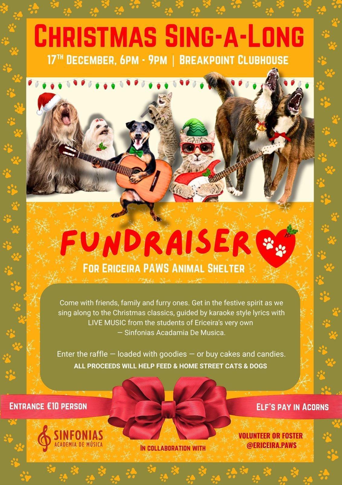  CHRISTMAS SING-A-LONG: Fundraiser for Ericeira PAWS Animal Shelter 