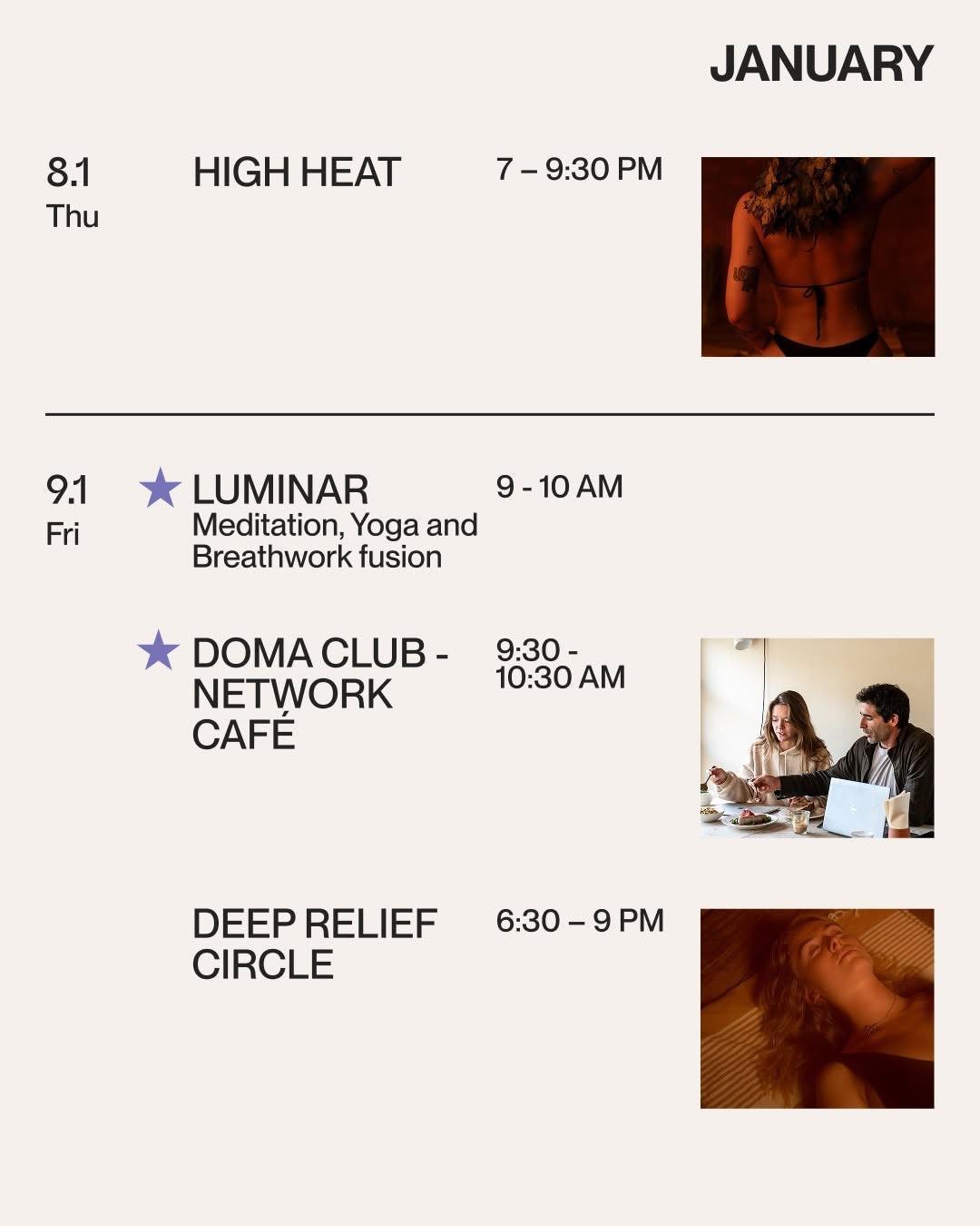 January events at Doma Portugal