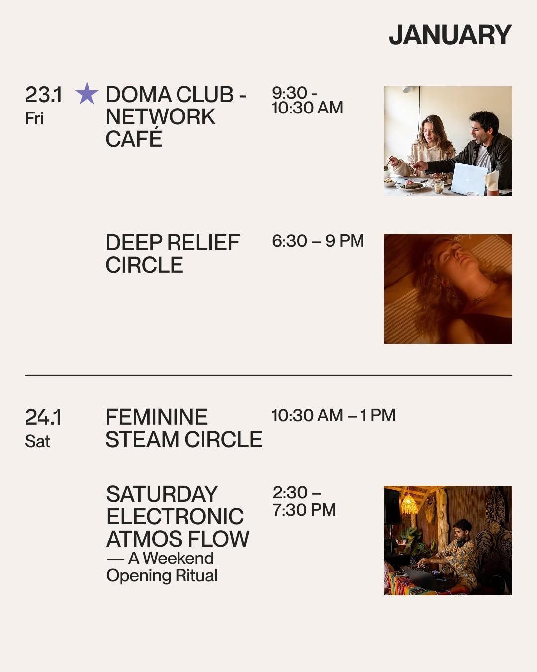 January events at Doma Portugal