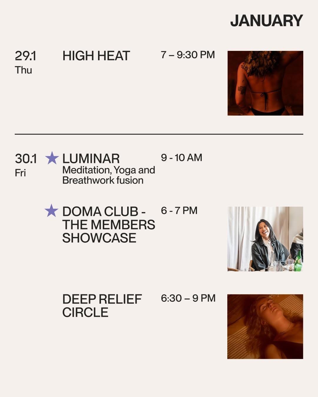 January events at Doma Portugal January events at Doma Portugal