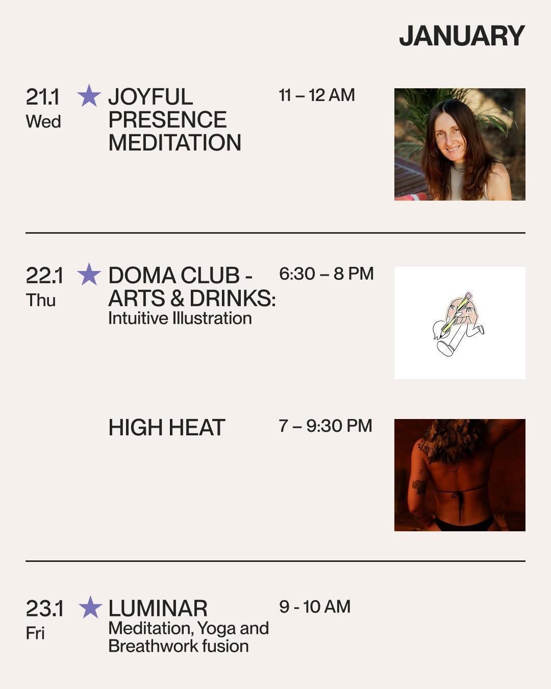 January events at Doma Portugal January events at Doma Portugal