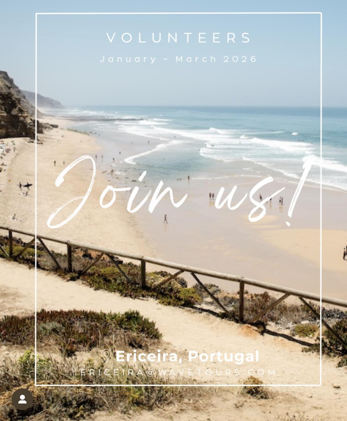 VOLUNTEERS WANTED β ERICEIRA SURFHOUSE VOLUNTEERS WANTED β ERICEIRA SURFHOUSE