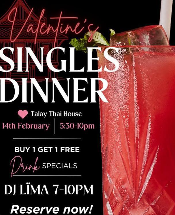 Valentine's Singles dinner at Thalai Thai House Valentine's Singles dinner at Thalai Thai House
