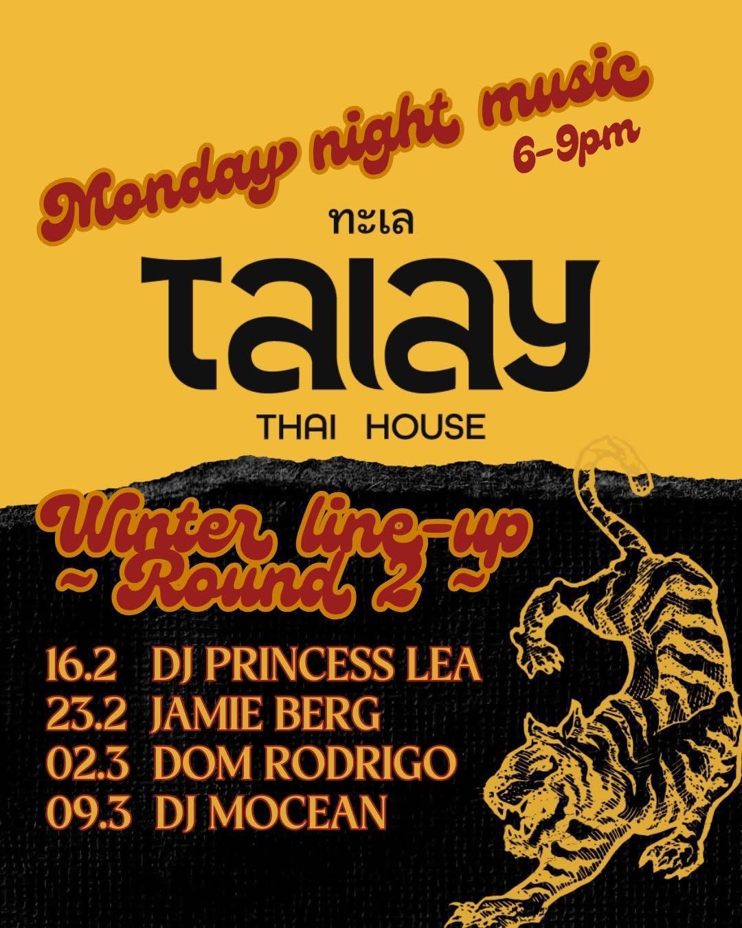 Monday night music at Thalai Thai House Monday night music at Thalai Thai House