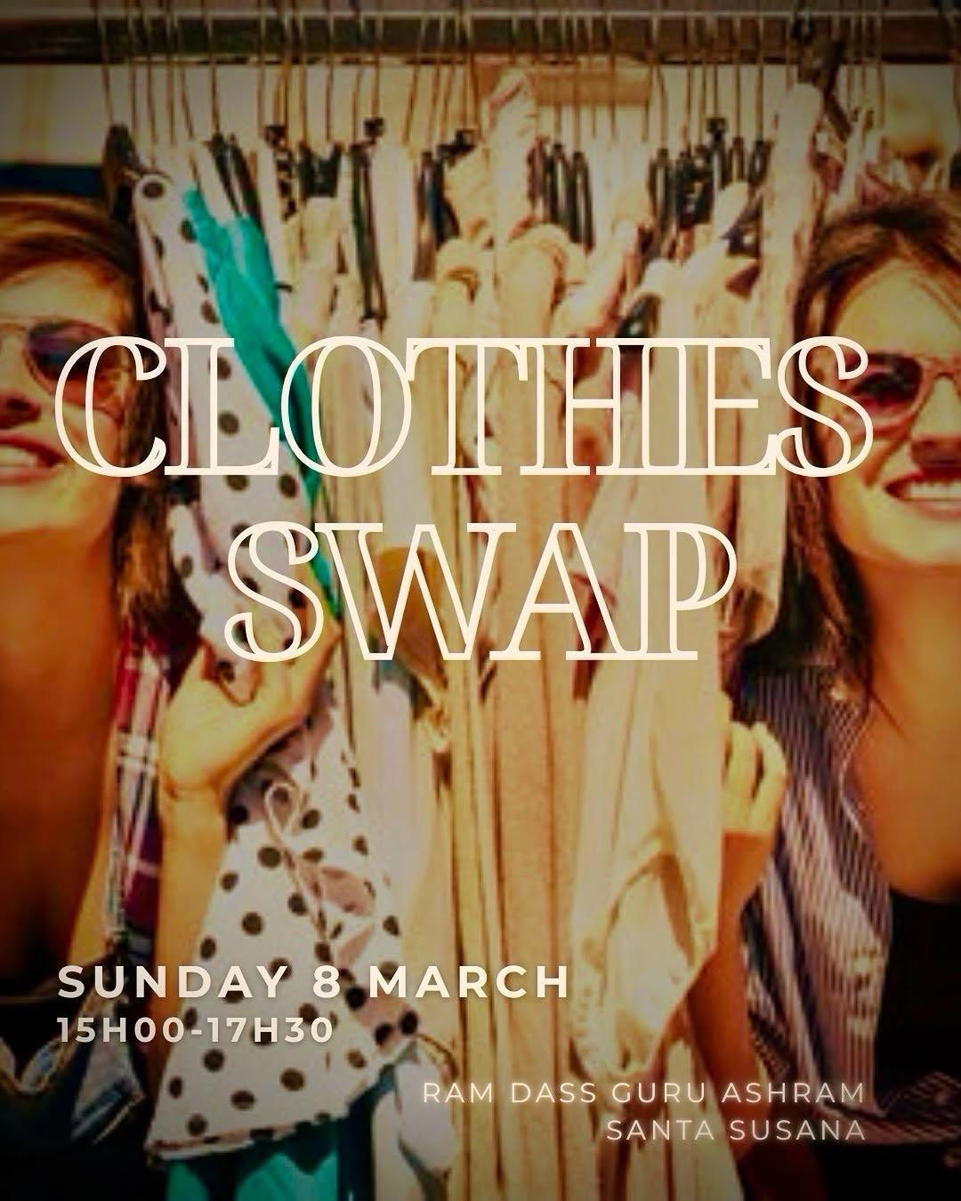 CLOTHES SWAP at Ashram Ram Dass Guru CLOTHES SWAP at Ashram Ram Dass Guru