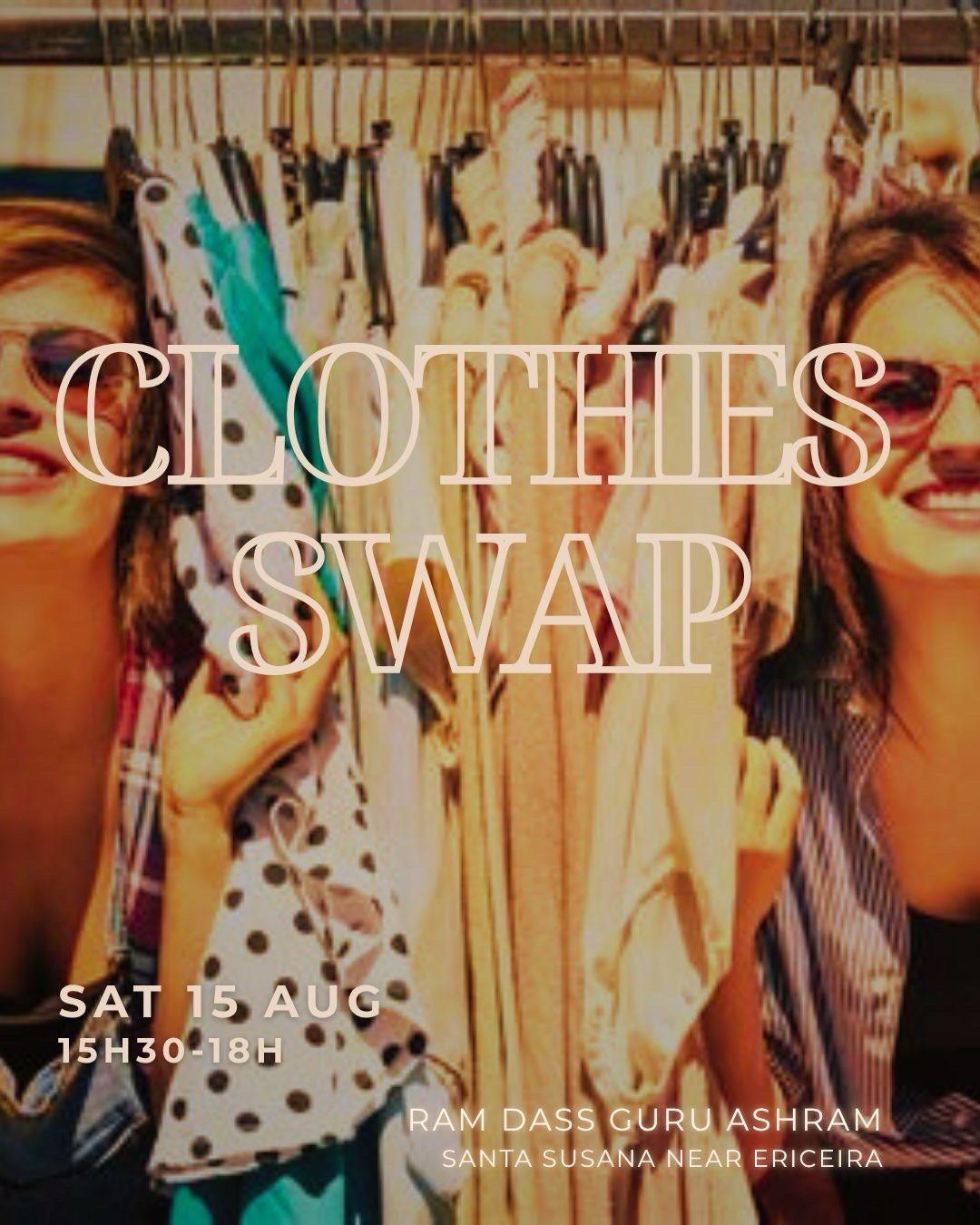 CLOTHES SWAP 📍at Ashram Ram Dass Guru ▶️ Free entrance