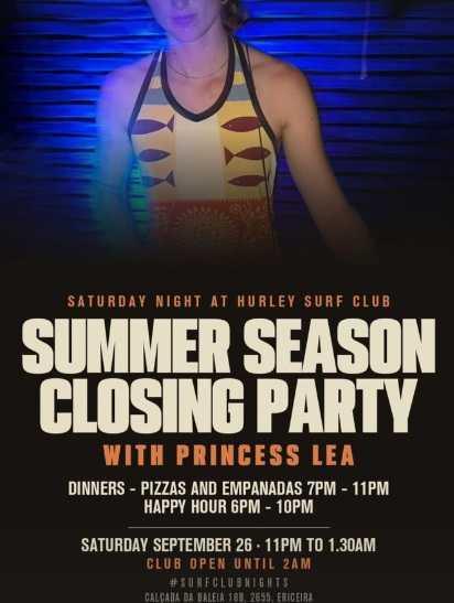 Summer season closing party📍Hurley Surf Club Ericeira ▶️Free entrance