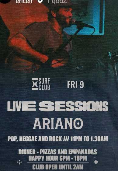 Friday Live sessions📍Hurley Surf Club Ericeira ▶️Free entrance