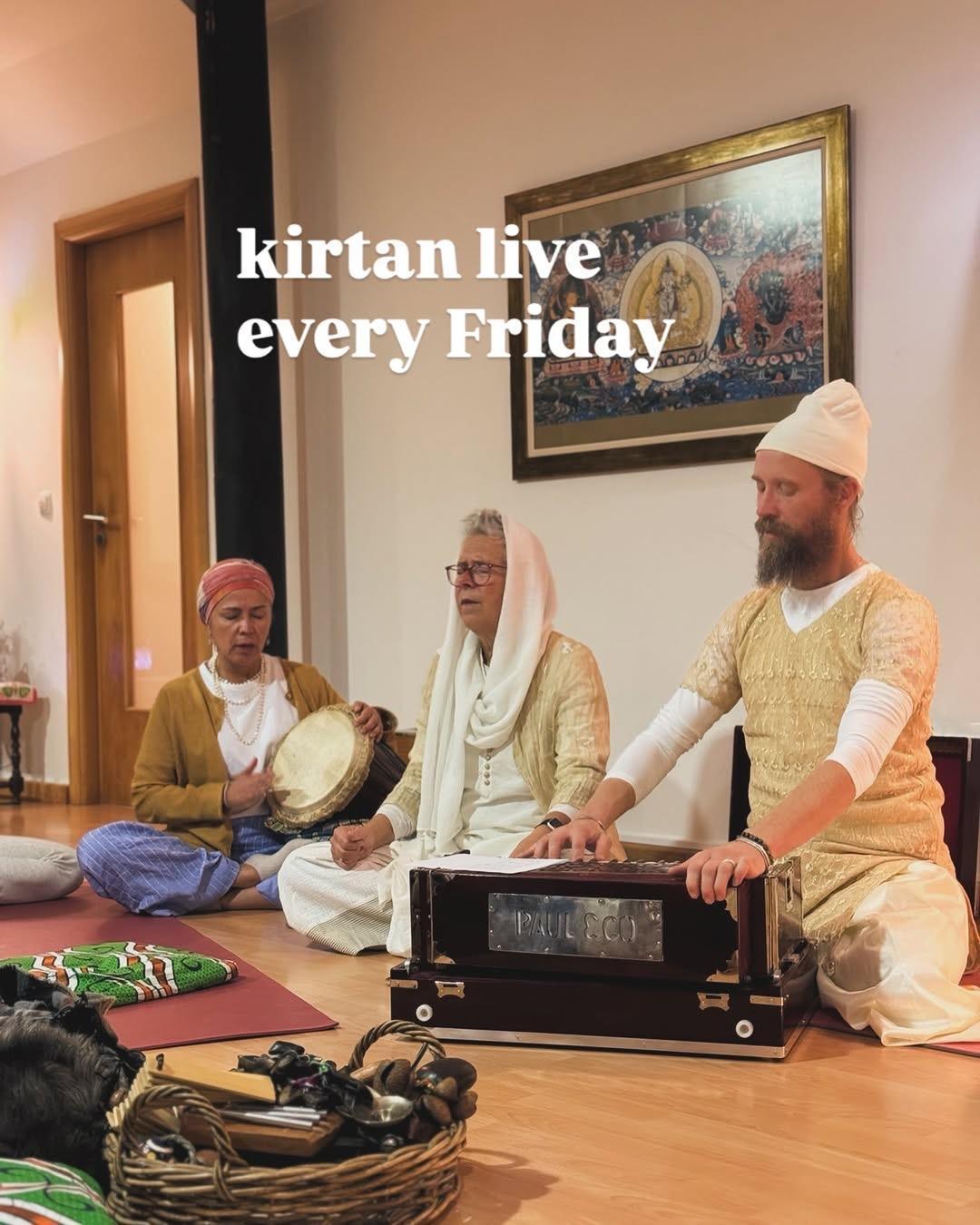 Kirtan at Ashram Ram Dass Guru Kirtan at Ashram Ram Dass Guru
