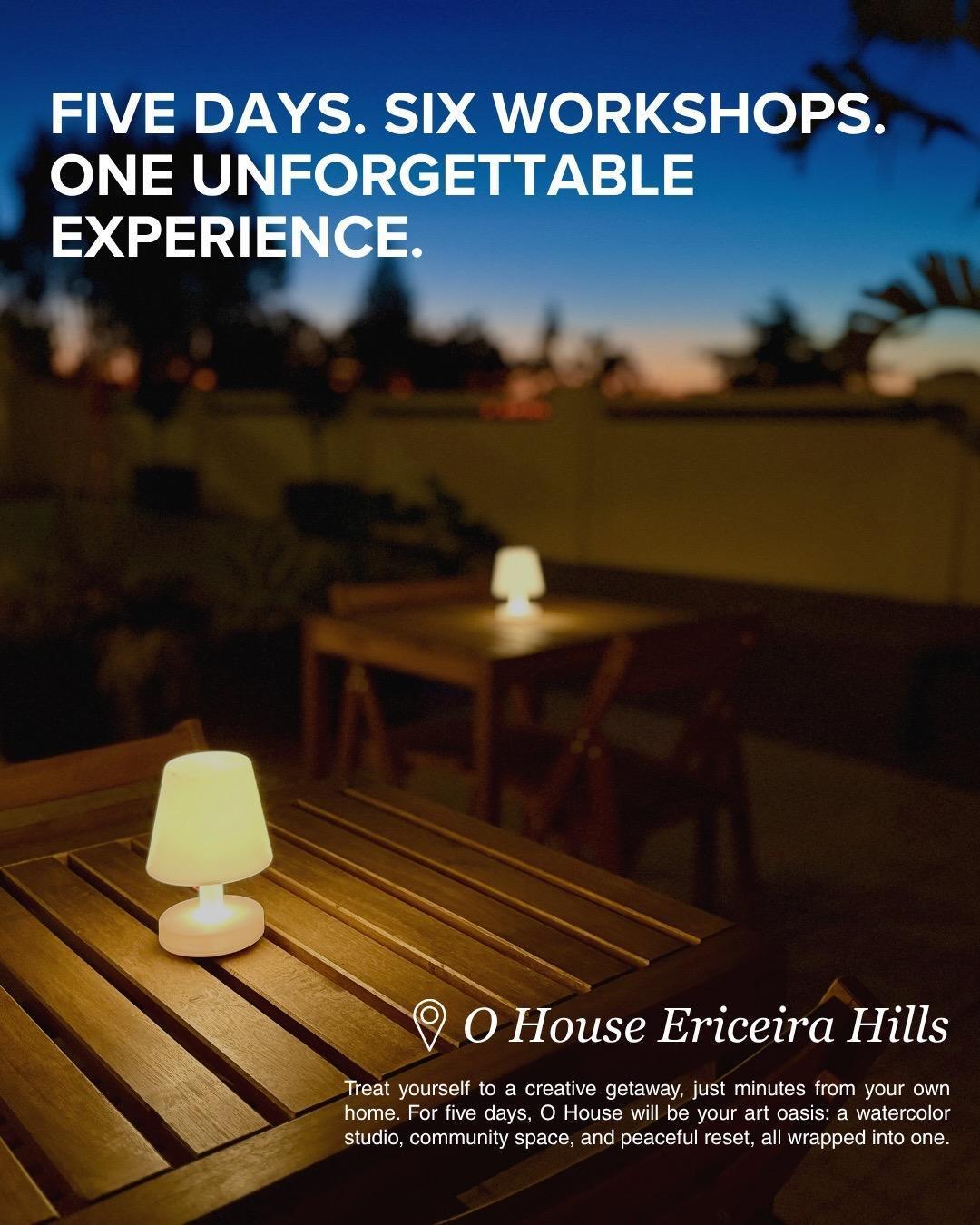 Ink & Watercolor: Locals Edition, 5 days retreat 📍O House Ericeira Hills▶️€695 Ink & Watercolor: Locals Edition, 5 days retreat 📍O House Ericeira Hills▶️€695