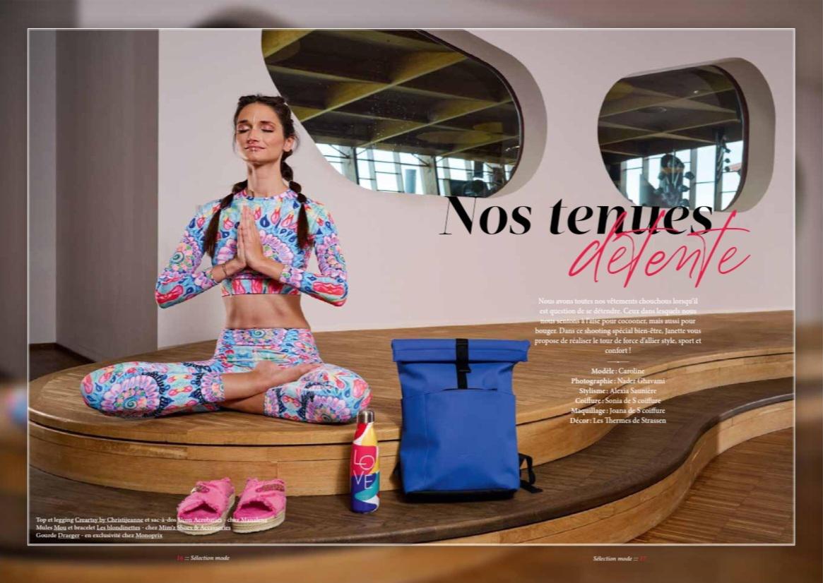 Flower of Life Yoga outfit featured by Janette Magazine