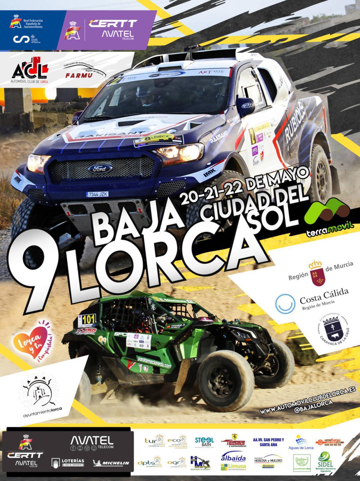 Cartel oficial 9ª Baja Lorca – Ciudad del Sol Cartel oficial 9ª Baja Lorca – Ciudad del Sol