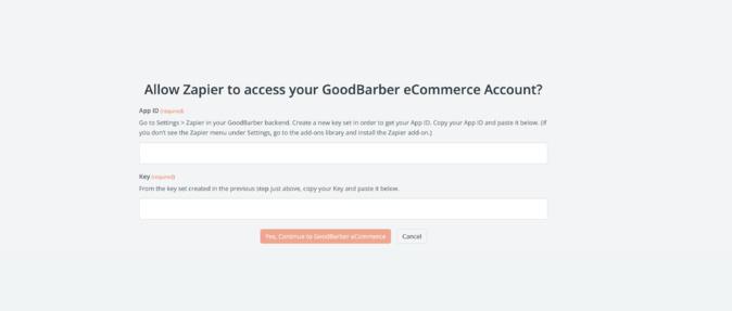 Connect Expedy Print to GoodBarber eCommerce via Zapier