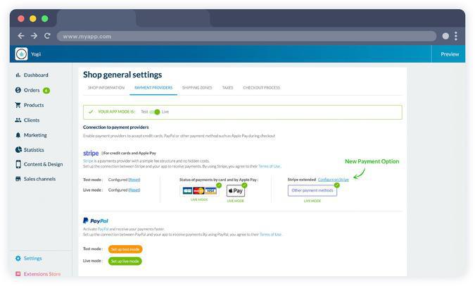 Stripe Extended: new payment services for your eCommerce app