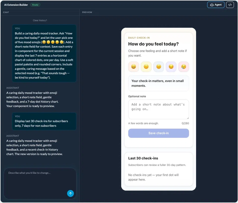AI Extension Builder: build sections with AI, no code required AI Extension Builder: build sections with AI, no code required