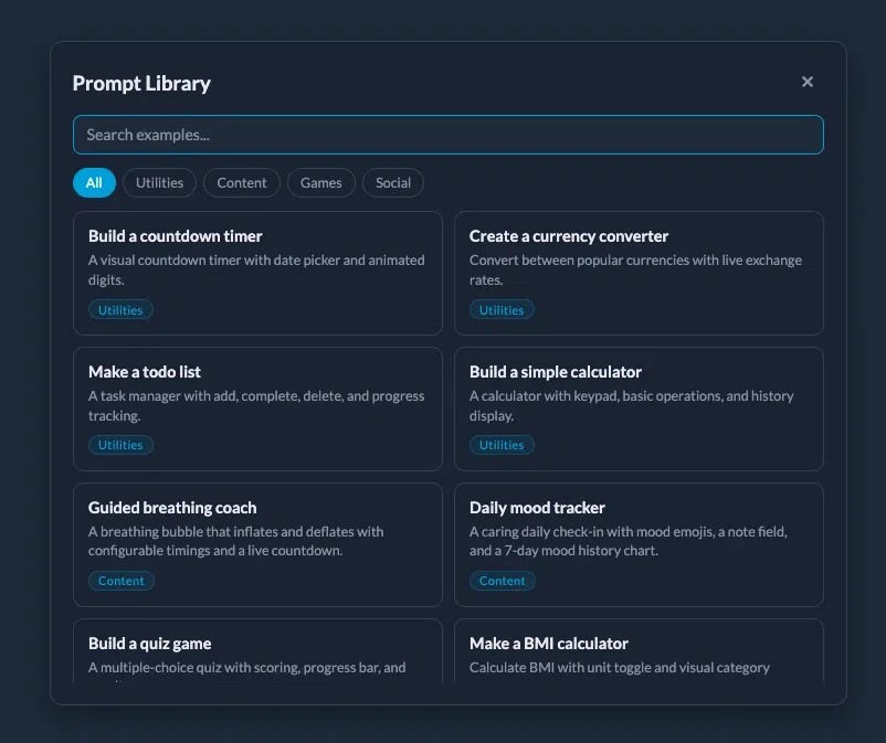 AI Extension Builder: build sections with AI, no code required
