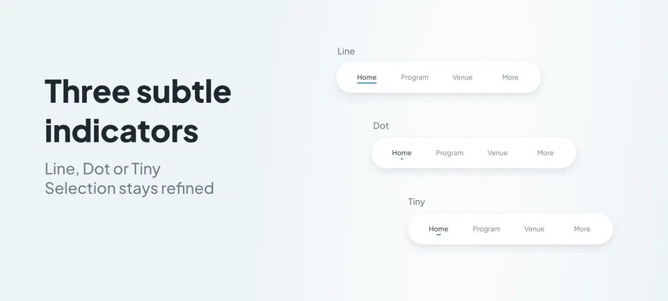 Clean TabBar: a text-only, subtle and elegant navigation