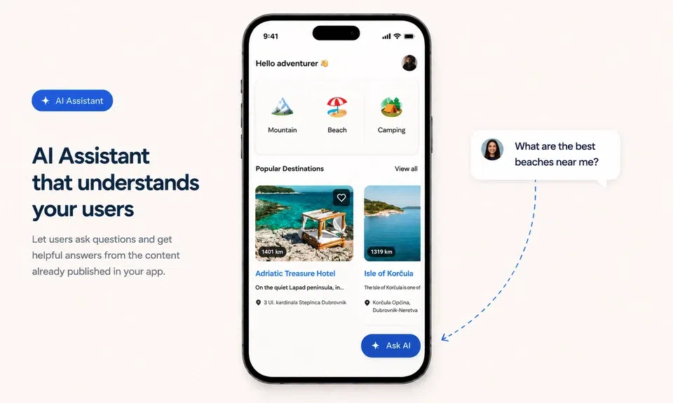 A global floating button: one key action, visible everywhere in your app