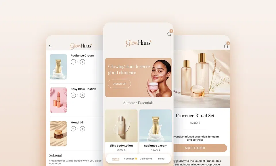 Build a Beautiful eCommerce App Faster with GoodBarber Themes Build a Beautiful eCommerce App Faster with GoodBarber Themes