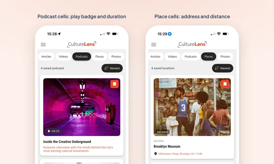 The new Favorites section: filter, sort and find your saved content