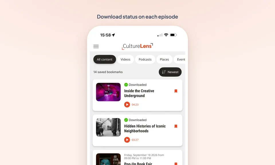 The new Favorites section: filter, sort and find your saved content
