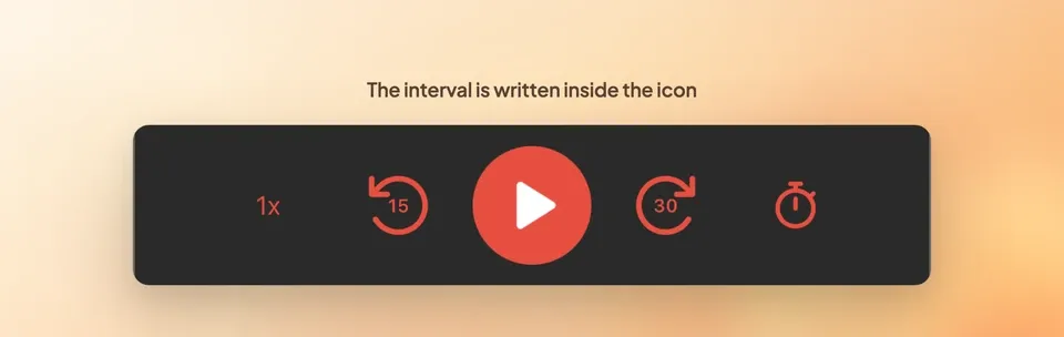 Podcast player, the controls your listeners expect
