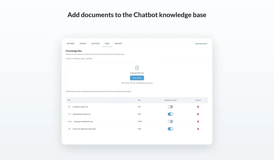 Turn documents into answers with GoodBarber Chatbot Turn documents into answers with GoodBarber Chatbot