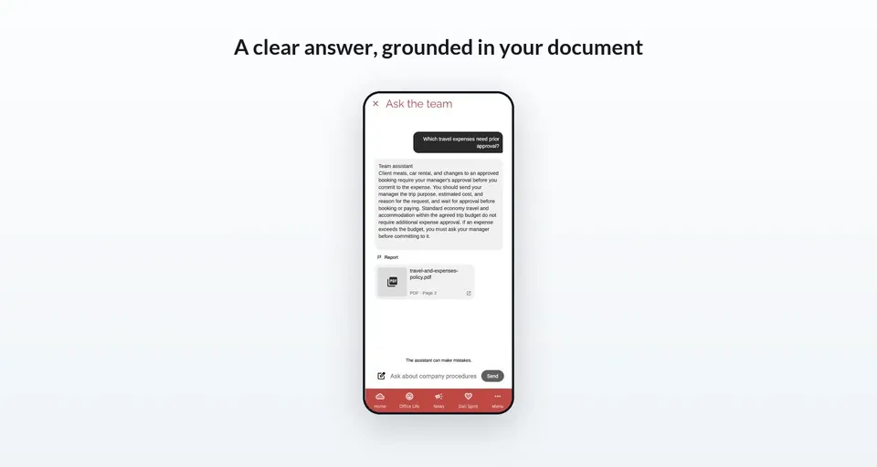 Turn documents into answers with GoodBarber Chatbot Turn documents into answers with GoodBarber Chatbot