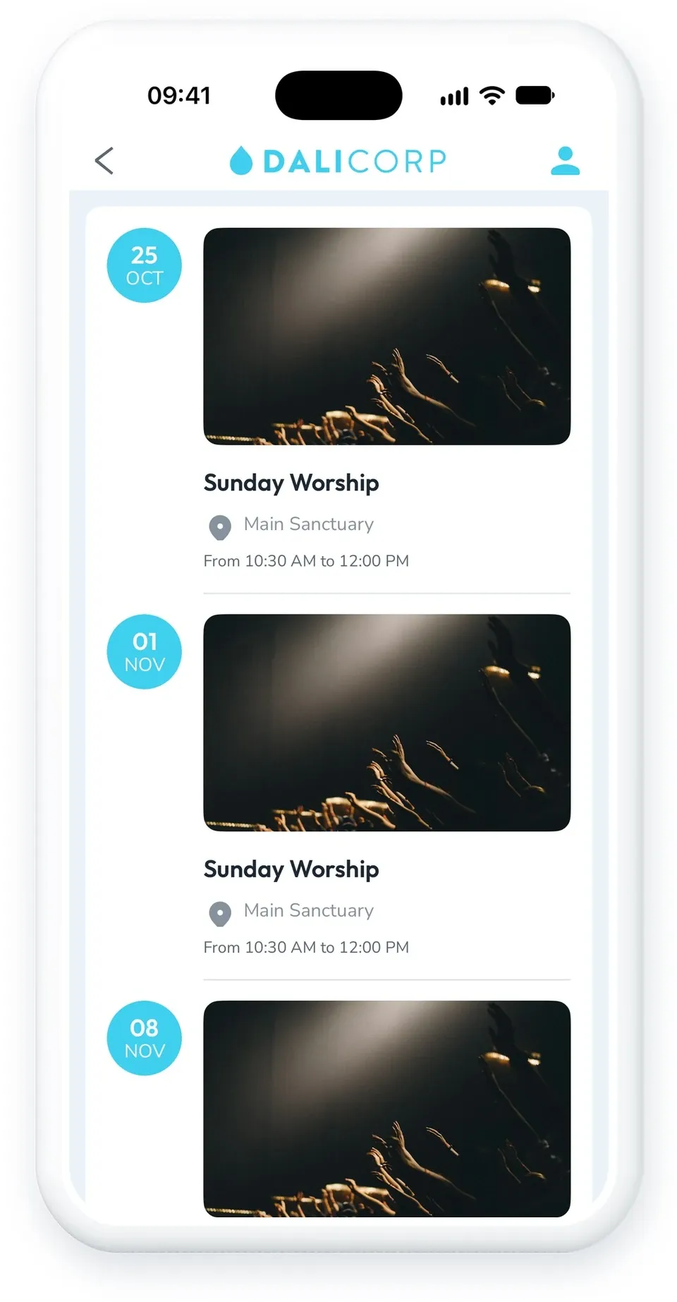 Your Church Center events now fill your church app's calendar on their own Your Church Center events now fill your church app's calendar on their own