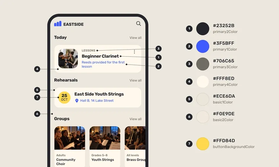 How do I change the colors in my app? How do I change the colors in my app?