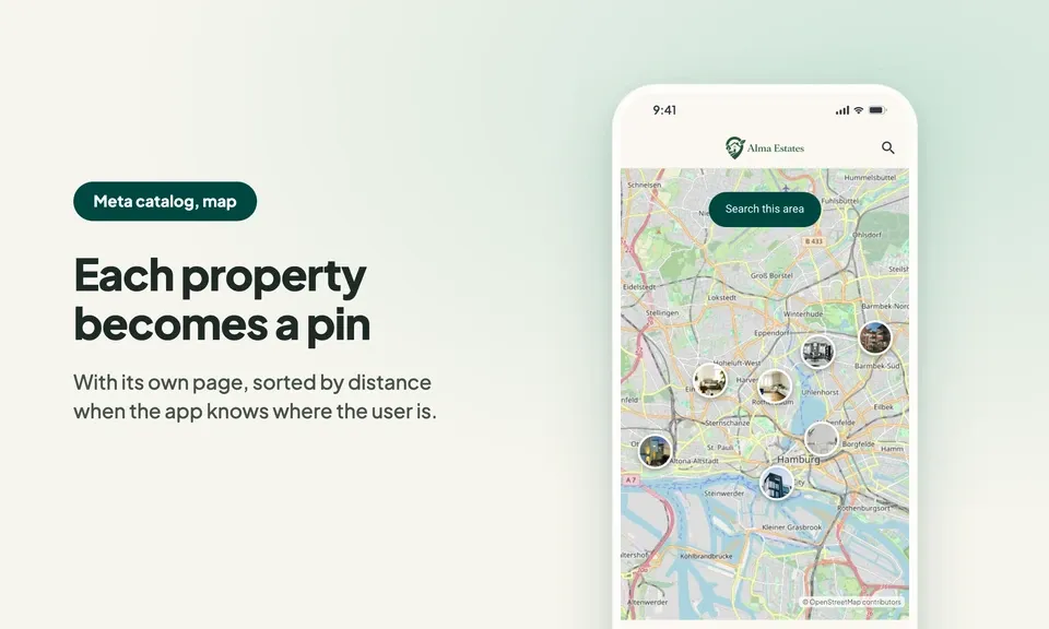 Your Meta real estate catalog now shows up in your agency's app Your Meta real estate catalog now shows up in your agency's app