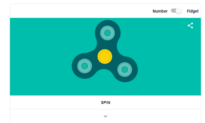spinner fidget on Google