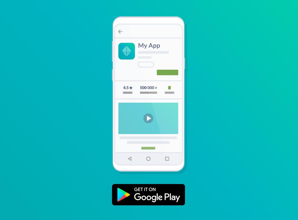 Your app in Google Play