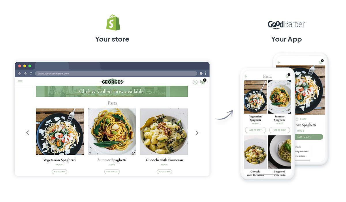 Convert your Shopify store into a native app Convert your Shopify store into a native app