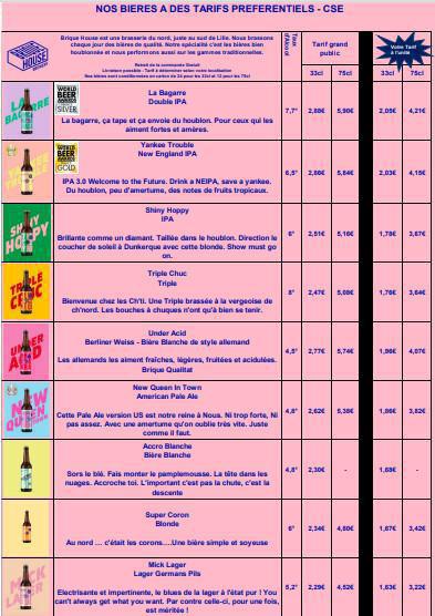 Commande groupé bières Brique House Commande groupé bières Brique House