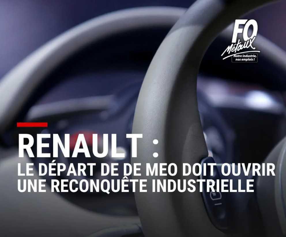 Renault : le départ de De Meo doit ouvrir une reconquête industrielle.