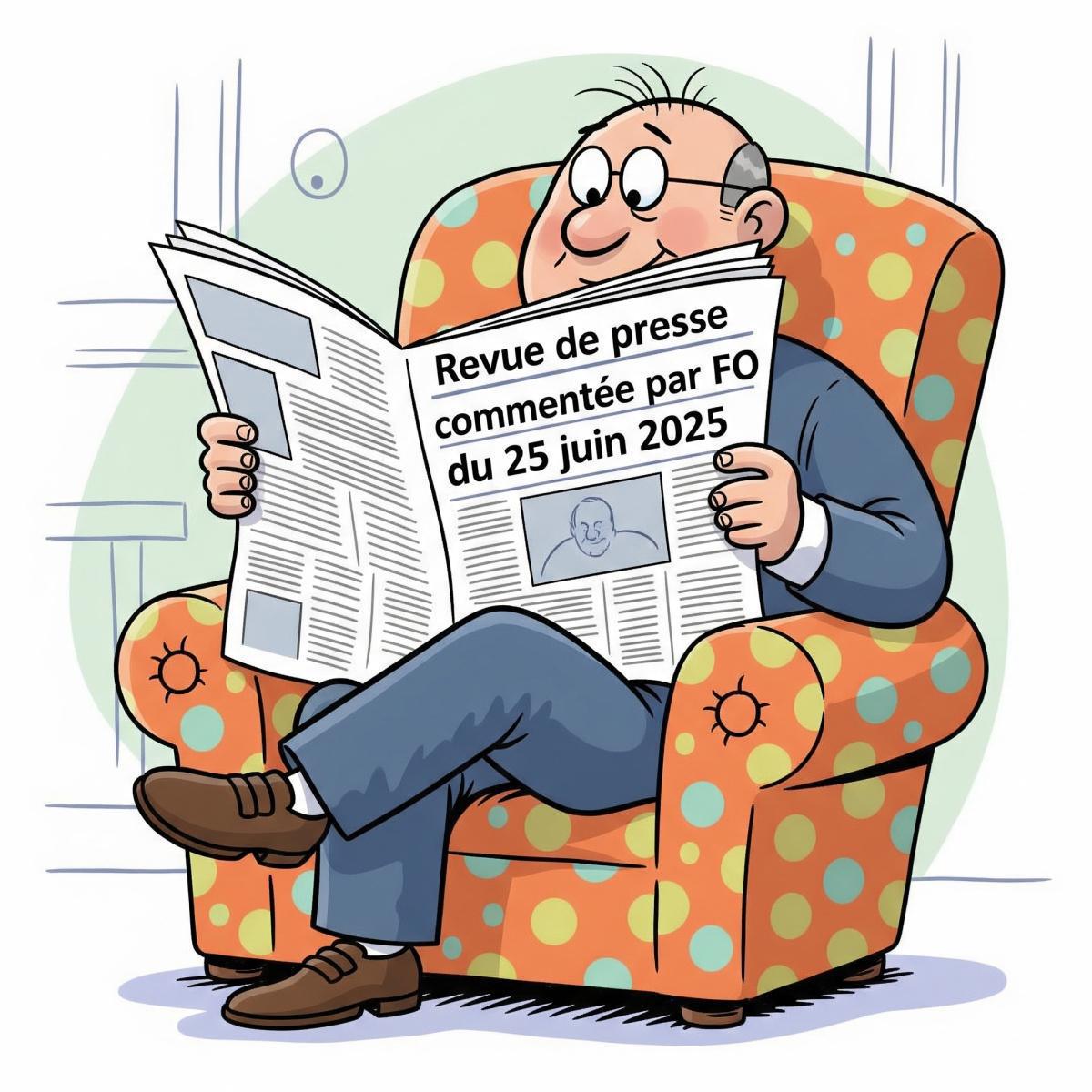 Revue de presse 25 juin 2025 commentée par FO