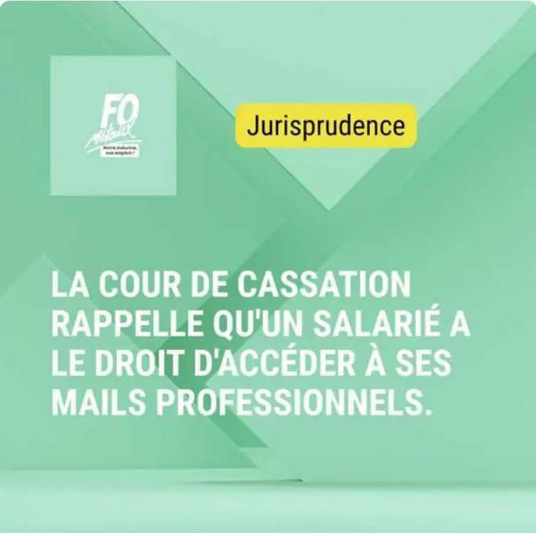FO Métaux : Défense des droits des salariés - les données personnelles 